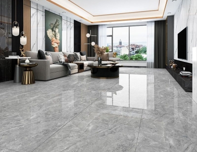 30+ mẫu gạch lát nền màu xám vân đá đẹp như đá thật-61