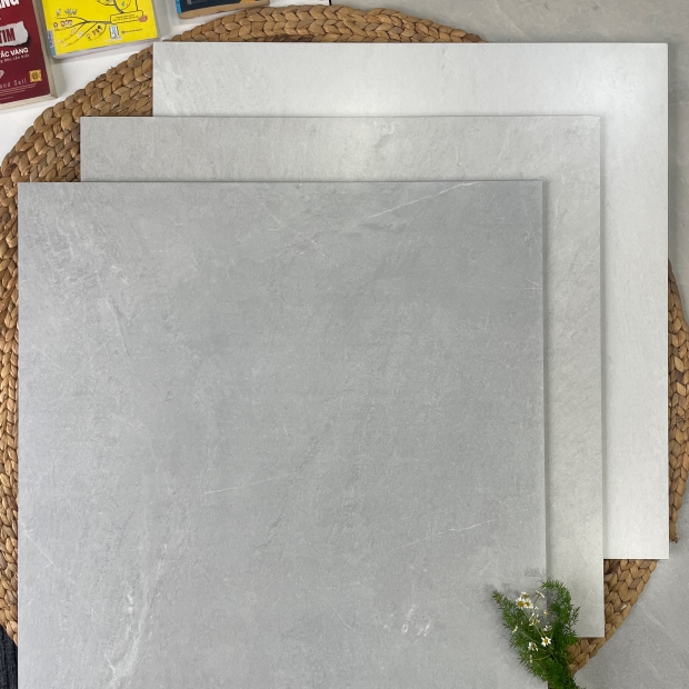 Gạch lát nền 80x80 mờ mịn màu xám ghi TTC07 phong cách hiện đại