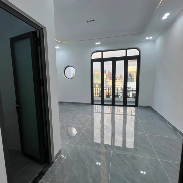 Gạch lót nền 80x80 bóng kiếng vân đá xám cao cấp MV610