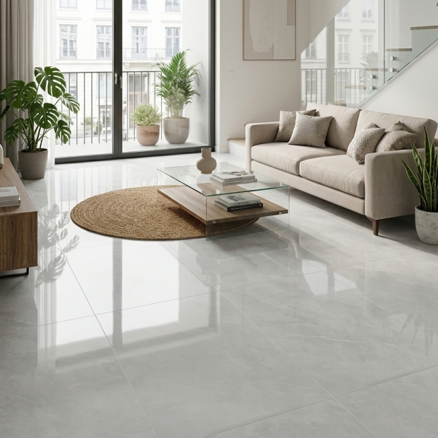 GẠCH 80X80 BÓNG KÍNH VÂN ĐÁ XÁM ĐẸP TINH TẾ