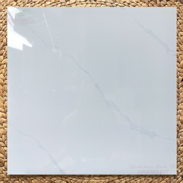 GẠCH 80X80 BÓNG KÍNH VÂN TRẮNG KHÓI HIỆN ĐẠI