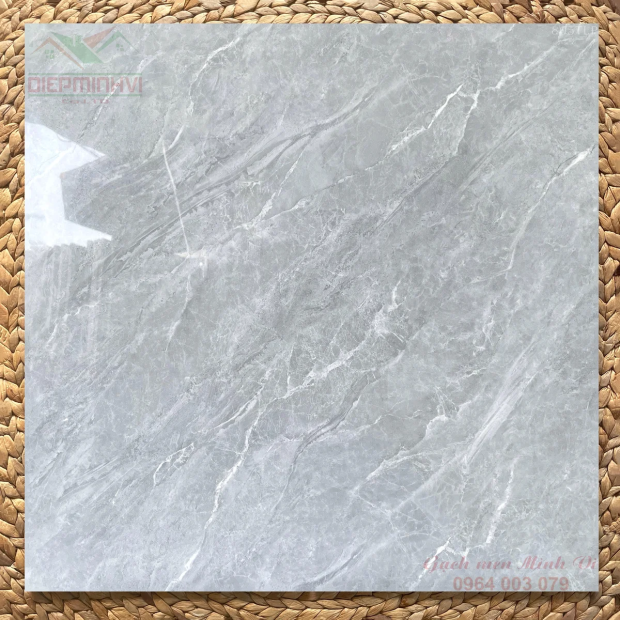 Gạch 80x80 Xám Lạnh Vân Đá Marble Bóng Kính MV805