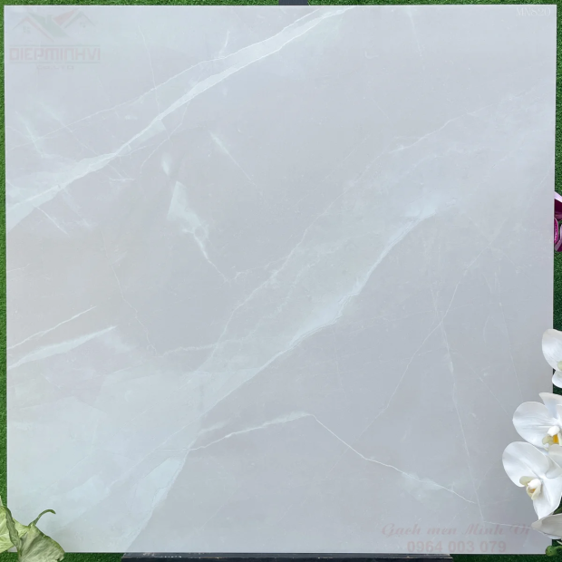 Gạch 80x80 Màu Kem Men Mờ Hiệu Ứng Carving MN820