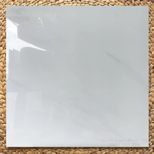 Gạch bóng kính 80x80 Viglacera GP883014 vân đá trắng cao cấp