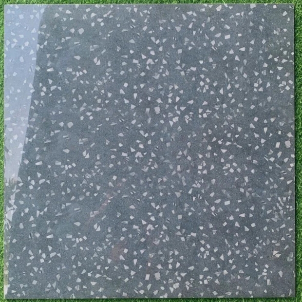Gạch Terrazzo 80x80 Màu Xám Bóng Kính TTC04 Sang Trọng và Hiện Đại