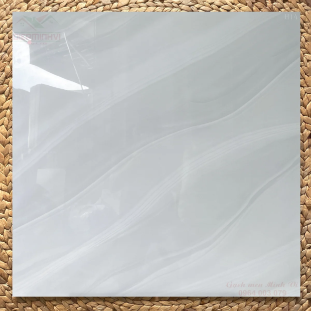 Gạch bóng kính 80x80 vân Onyx trắng xám cao cấp H14