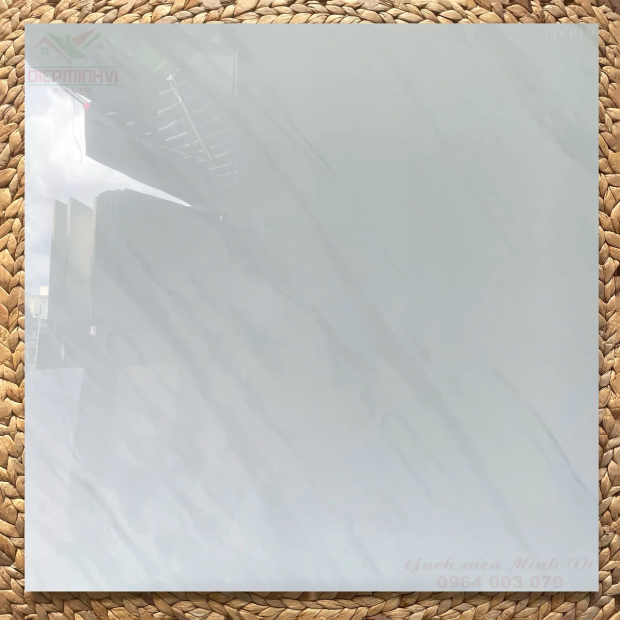 Gạch bóng kính 80x80 Viglacera GP883019 - Vẻ đẹp đá marble trắng cho không gian hiện đại