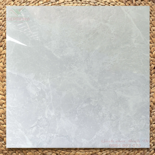 Gạch bóng kính 80x80 Viglacera GP883020 vân đá xám sáng cho không gian hiện đại