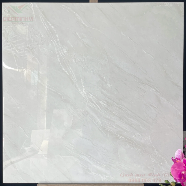 Gạch Viglacera 80x80 bóng kính vân đá trắng MAR22511